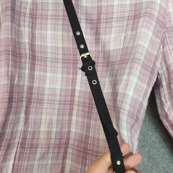 American Eagle Out Bag S Crossbody Boho Aztec Leather Canvas Festival Western - Picture 8 of 16